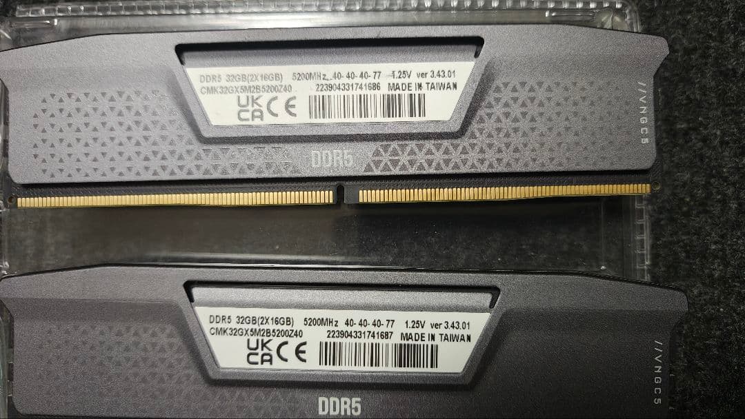 Vengeance 32GB(16GB×2)DDR5 5200Mhz