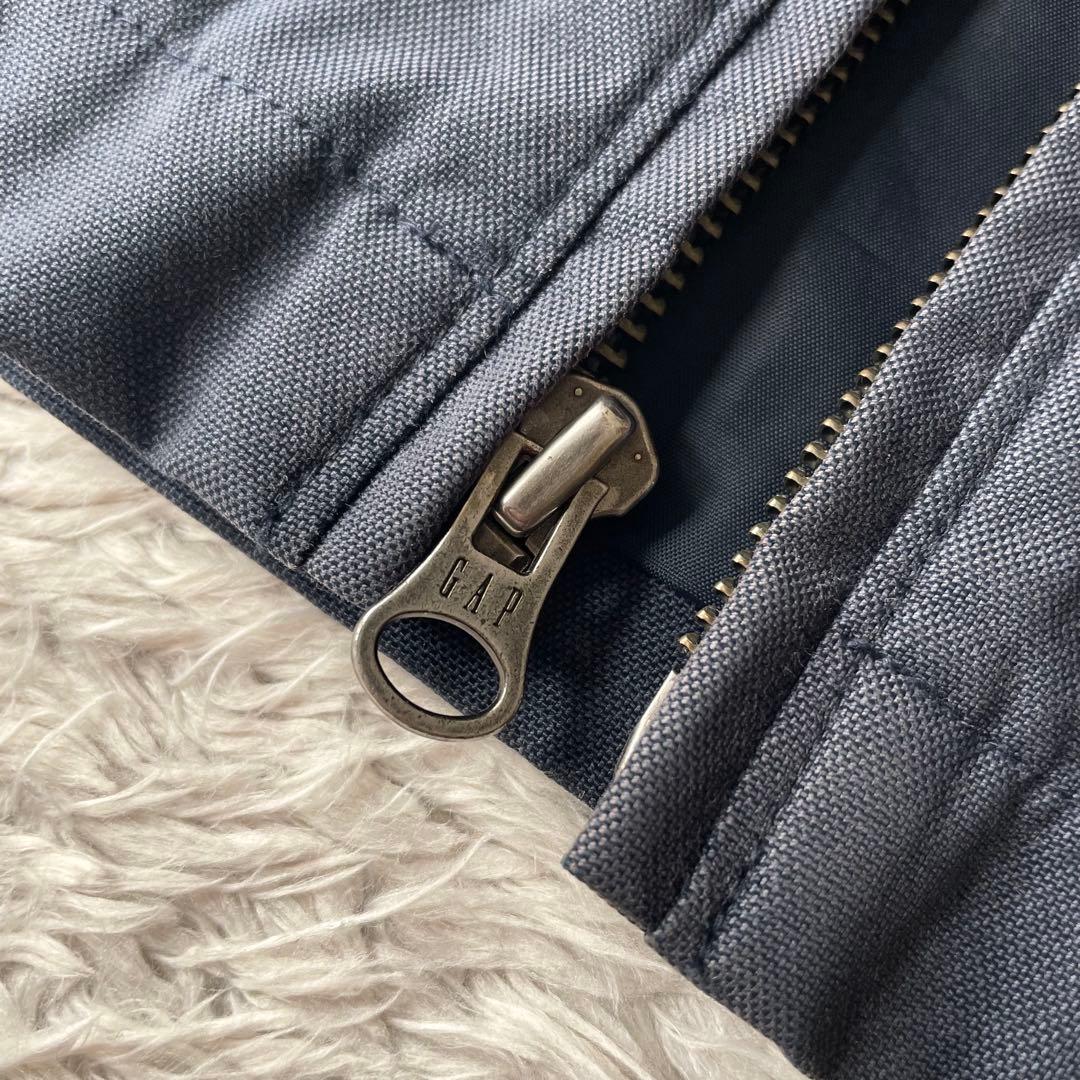 ギャップ 00s GAP ナイロン コットン ドリズラー ジャケット L 紺