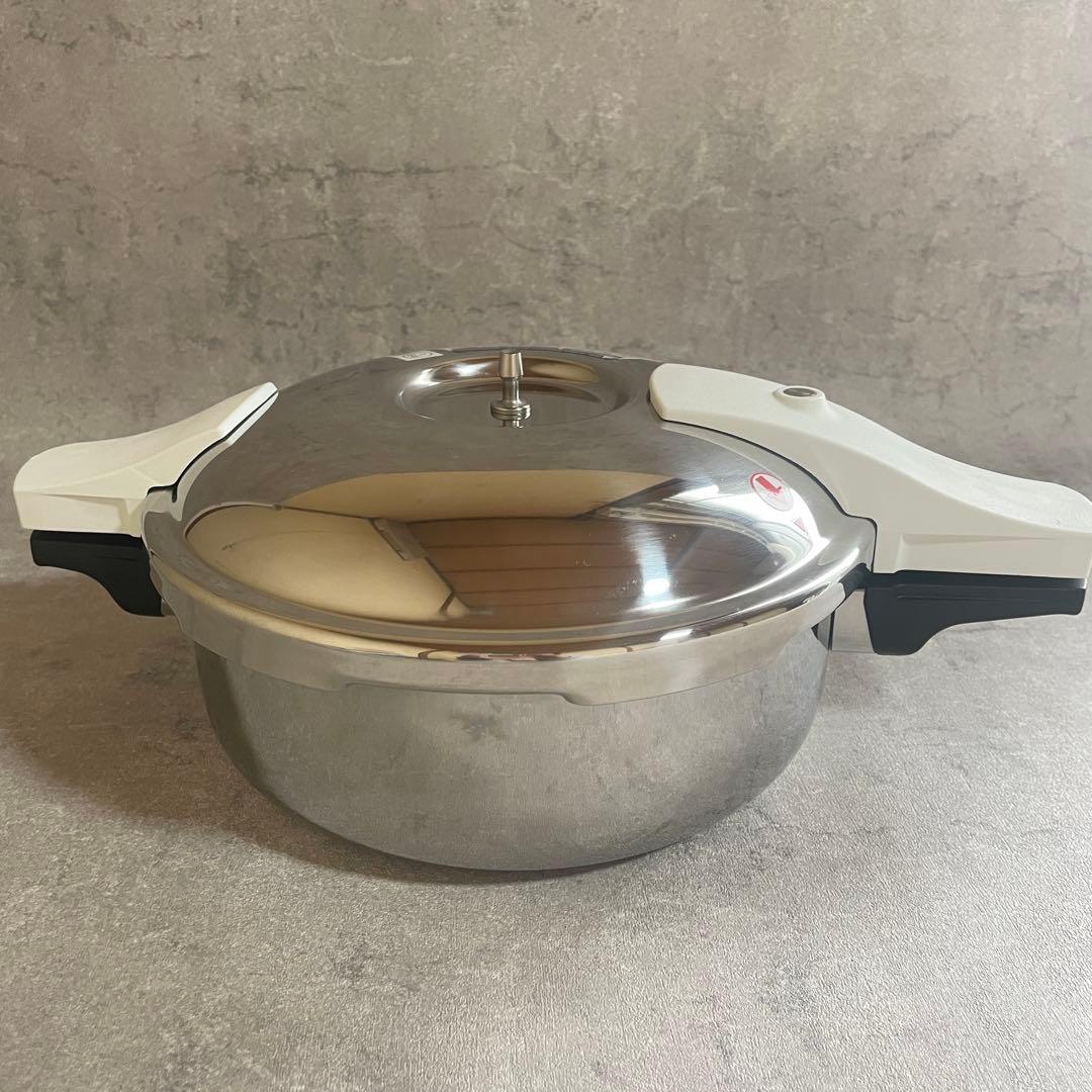 未使用　アサヒ軽金属 ゼロ活力なべ パスカル 3.0L(M) 蒸し器付　レシピ付