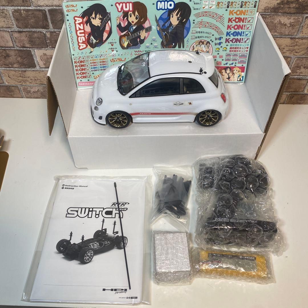 HPI 　SWITCH フィアット　アバルト500　けいおん仕様　FWDシャーシ