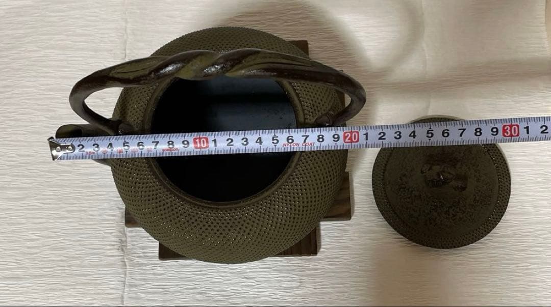 ミナミ品【未使用品】岩鋳 Iwachu 鉄瓶姥口アラレNo.15 うす茶