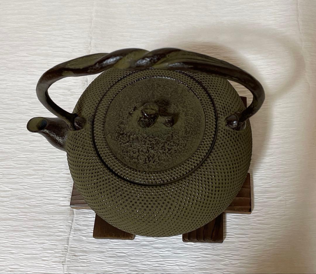 ミナミ品【未使用品】岩鋳 Iwachu 鉄瓶姥口アラレNo.15 うす茶