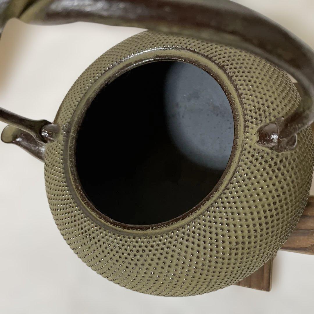 ミナミ品【未使用品】岩鋳 Iwachu 鉄瓶姥口アラレNo.15 うす茶