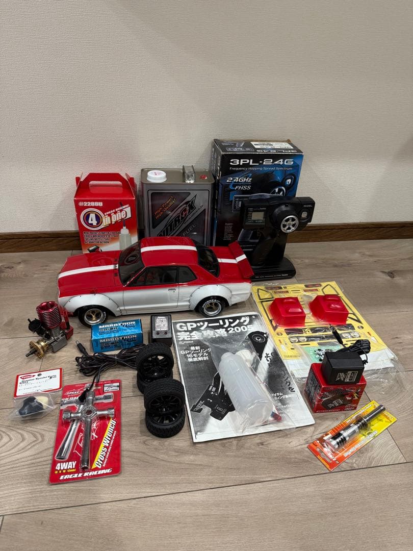 フルセット　良品　京商　ピュア10 gp10 ハコスカ　エンジンカー　深リム