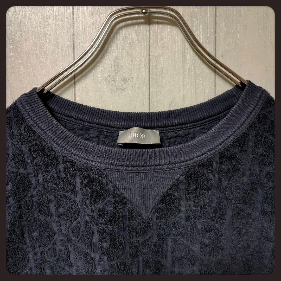 【入手困難・美品】ディオール☆オブリーク Tシャツ パイル生地 L ブラック