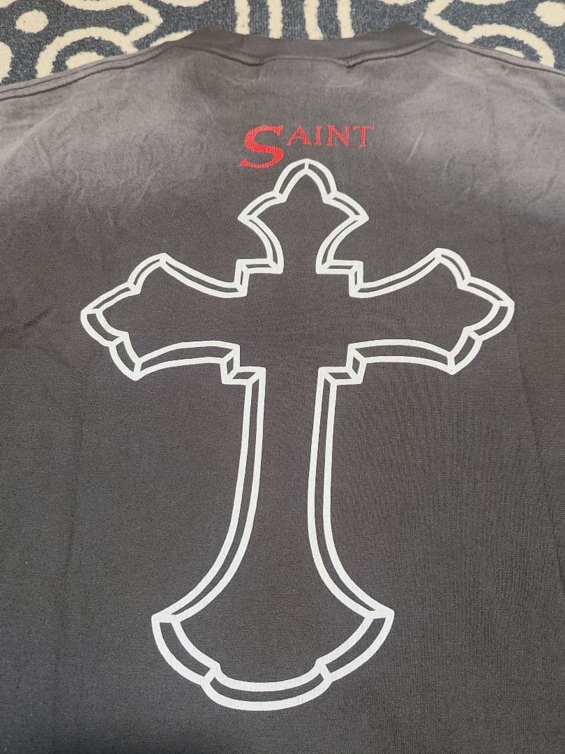 極美品 SAINT MICHAEL × 2PAC プリントTシャツ ブラック L