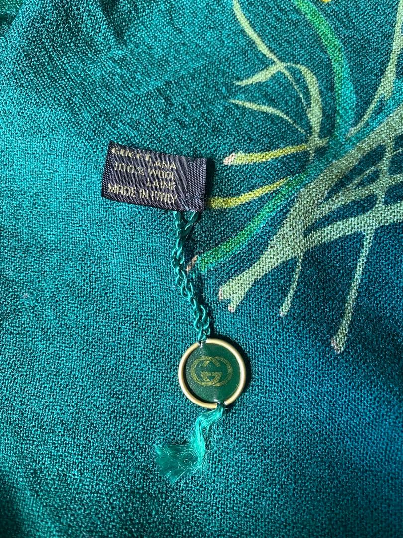 Gucci 花柄ウールストール