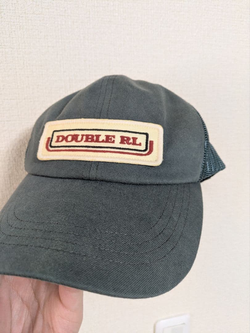 25SS RRL ロゴパッチ ツイル トラッカー メッシュキャップ 帽子