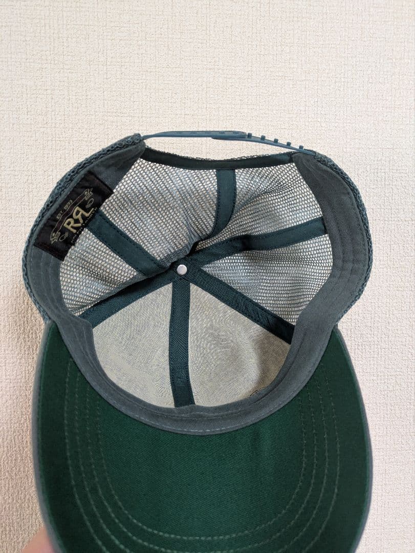 25SS RRL ロゴパッチ ツイル トラッカー メッシュキャップ 帽子