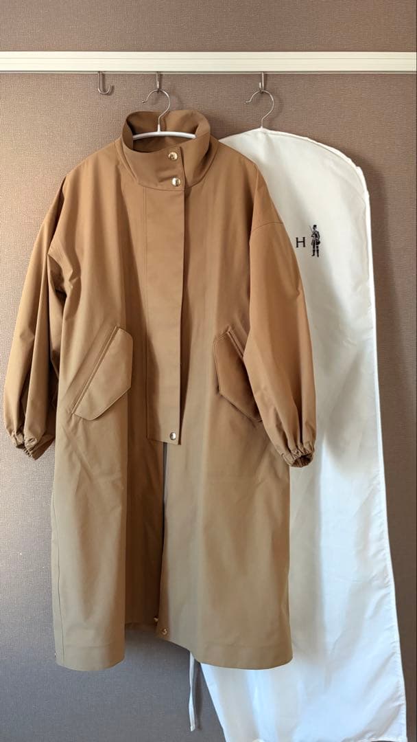 辺見えみりさん着用　マッキントッシュ　スカイスタンドカラーロングコート