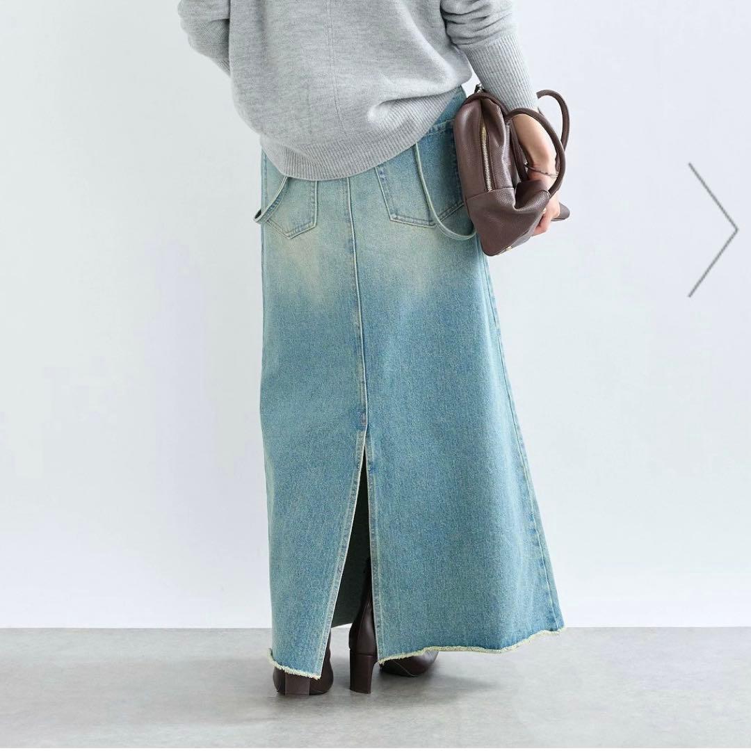 新品試着のみ【MONN.:.(モン)】リヴドロワ DENIM SKIRT 34