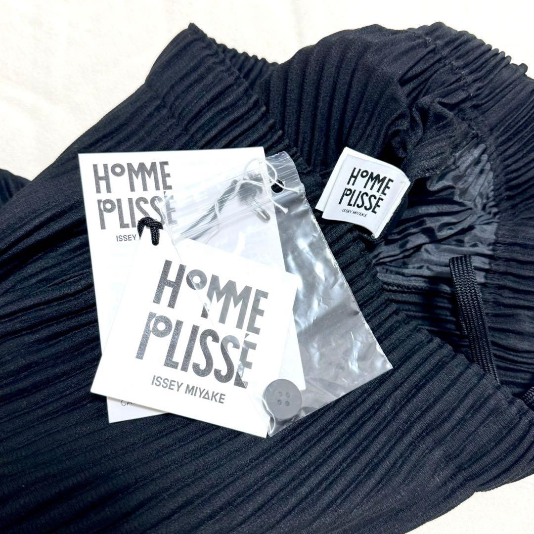 ISSEY MIYAKE HOMME PLISSÉ パンツ ブラック　1