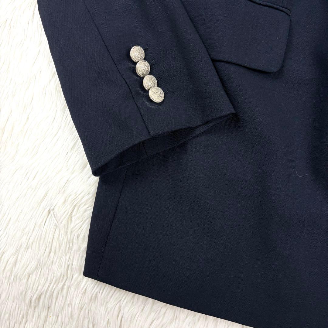 HUGO BOSS 銀ボタン　テーラードジャケット　紺ブレ