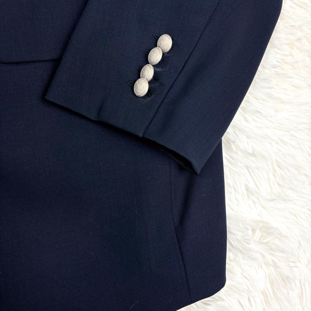 HUGO BOSS 銀ボタン　テーラードジャケット　紺ブレ