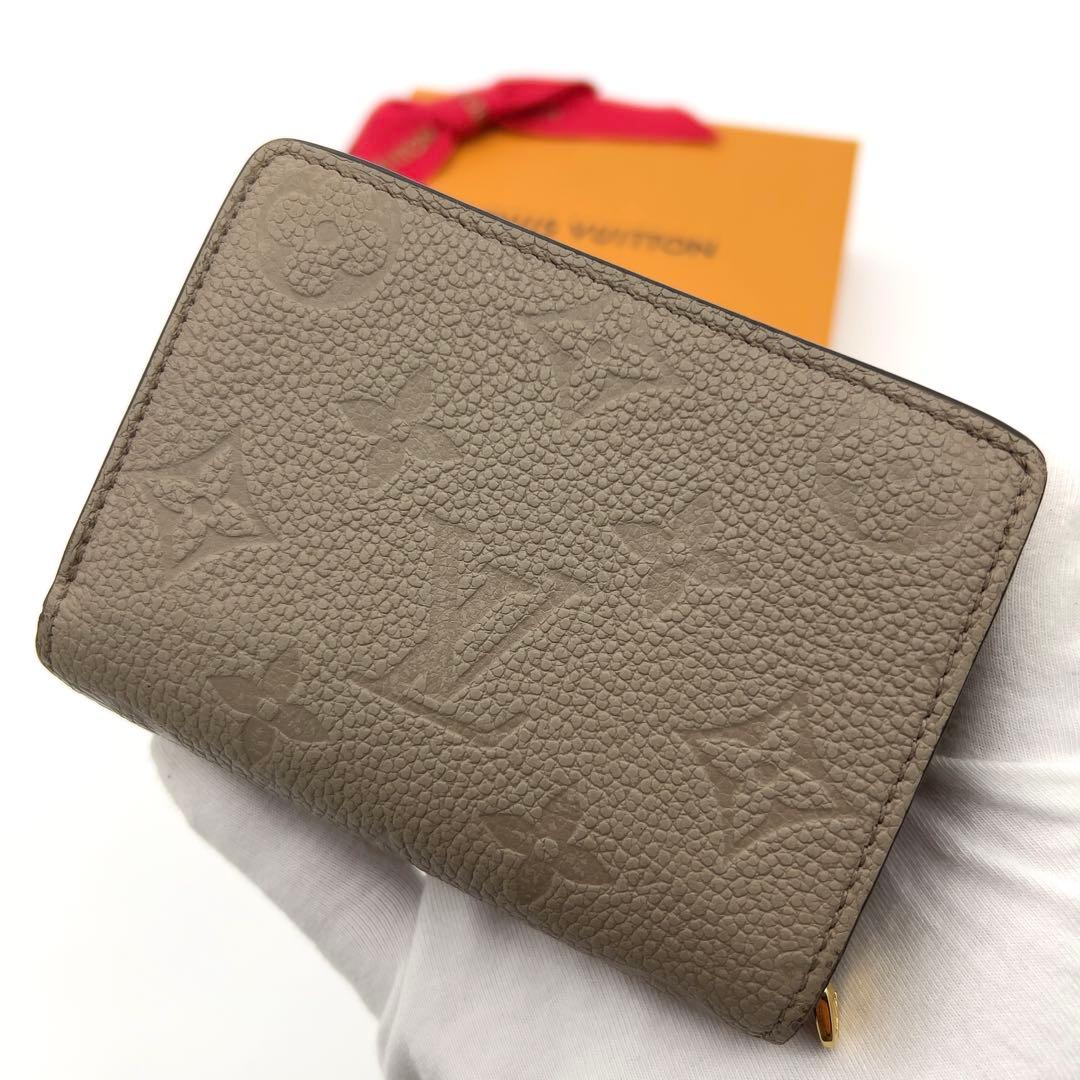 限界価格❣️【現行IC】ルイヴィトン アンプラント ベージュ クレア 二つ折り財布