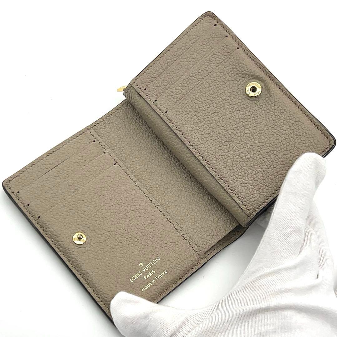 限界価格❣️【現行IC】ルイヴィトン アンプラント ベージュ クレア 二つ折り財布