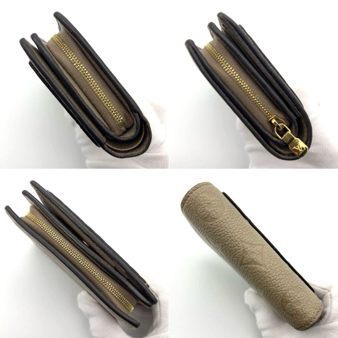 限界価格❣️【現行IC】ルイヴィトン アンプラント ベージュ クレア 二つ折り財布