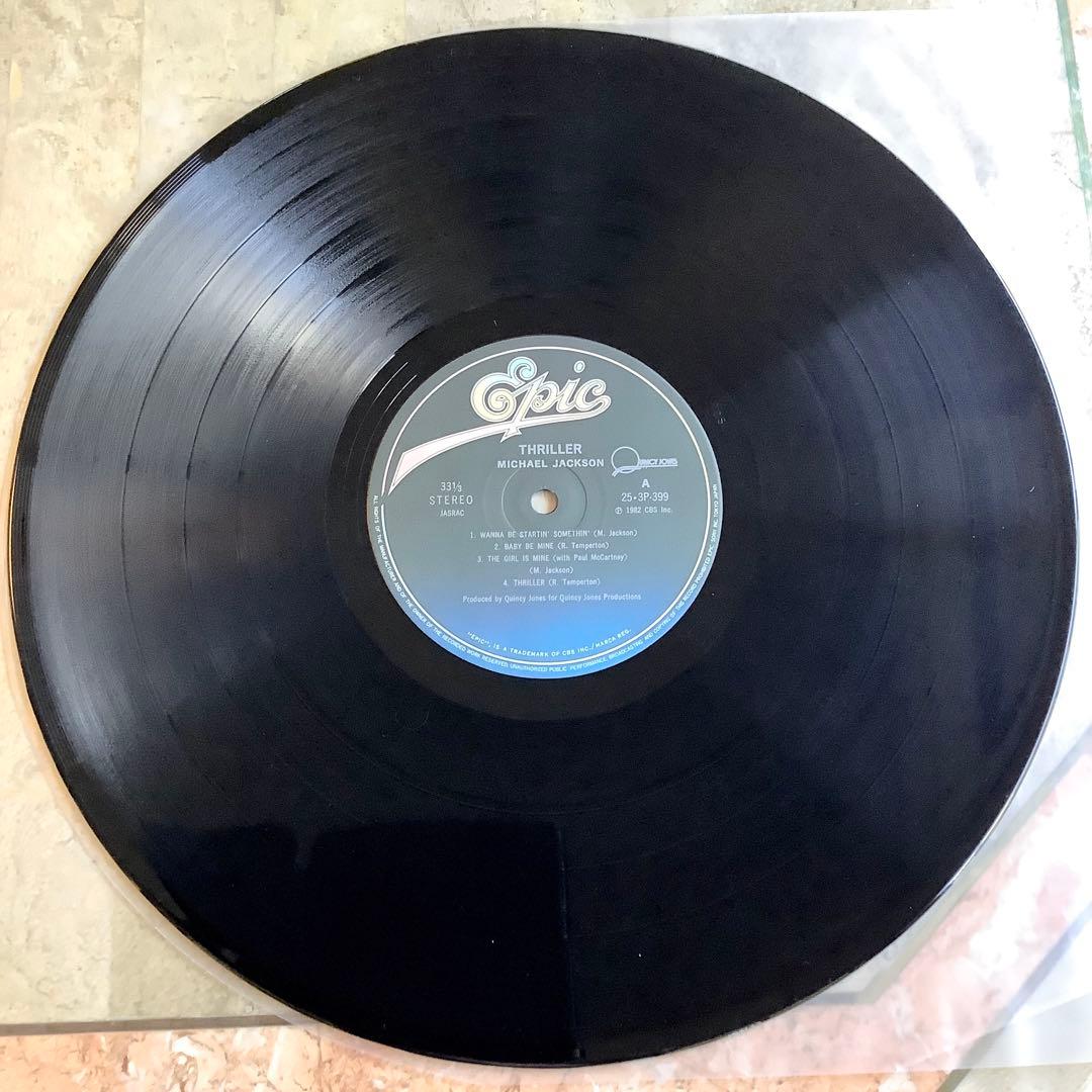 レコード新品同様! マイケルジャクソン スリラー 1982年 日本オリジナル帯付