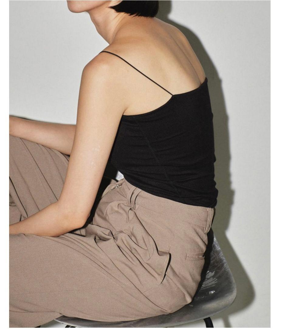 トップス TODAYFUL Cupin Flatseam Camisole BLACK