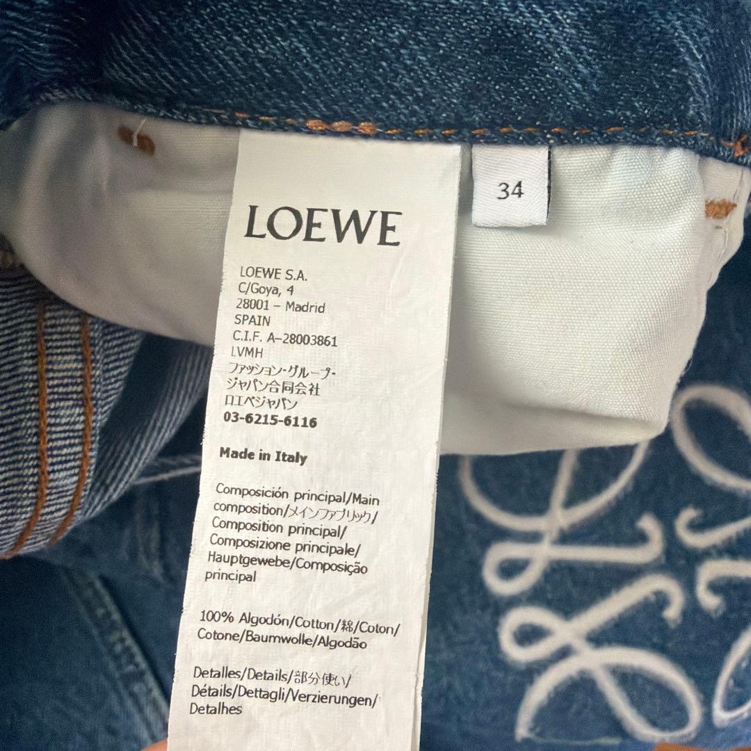 最終価格　25SS LOEWE アナグラムバギージーンズ 34