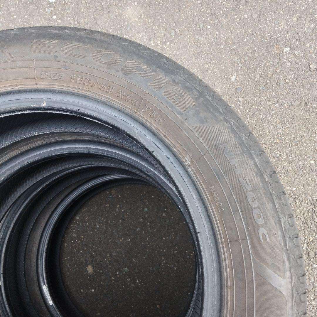 22年製 155/65R14 エコピア NH200C 4本セット　ブリヂストン