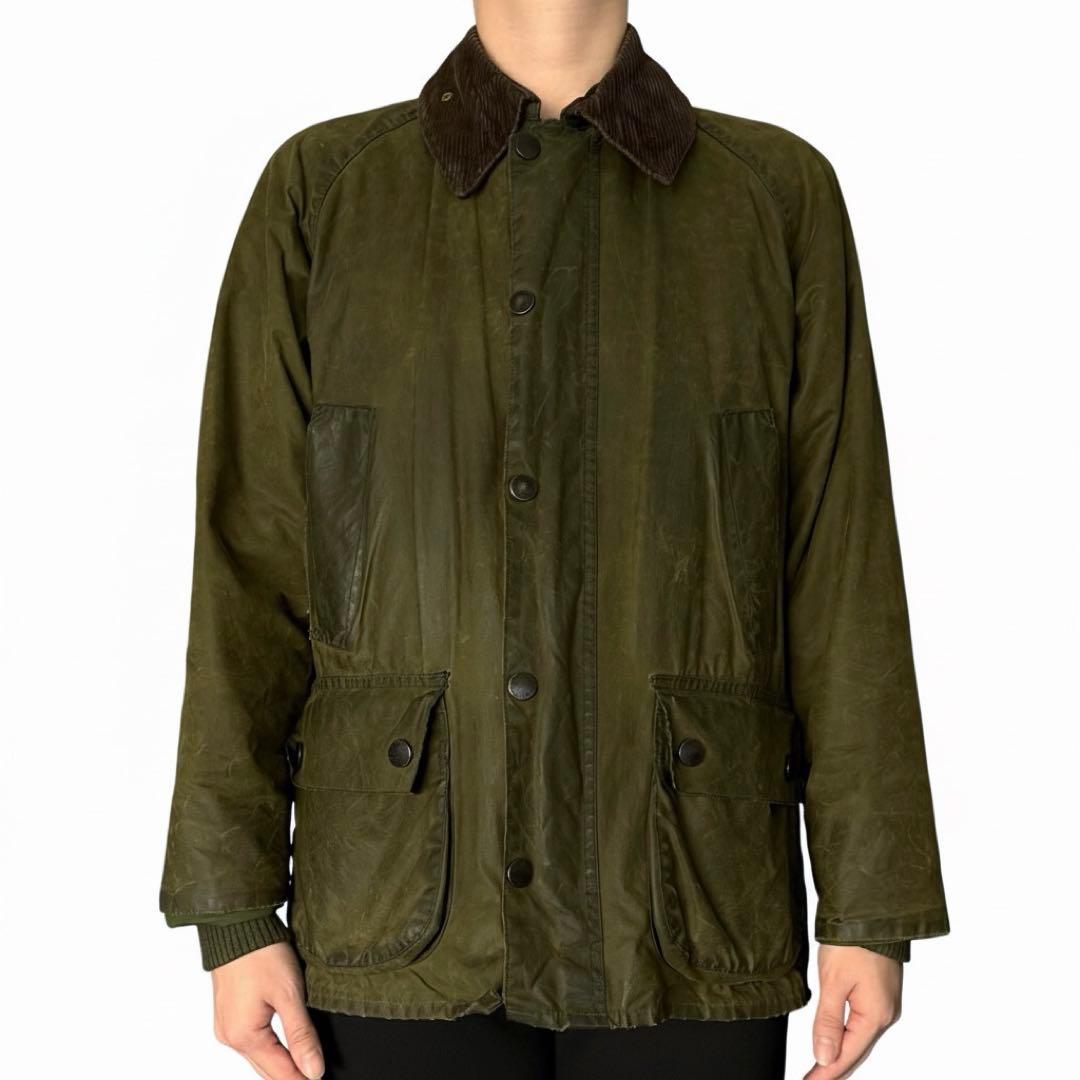 C38 BARBOUR BEDALE ビデイル Olive Y2K