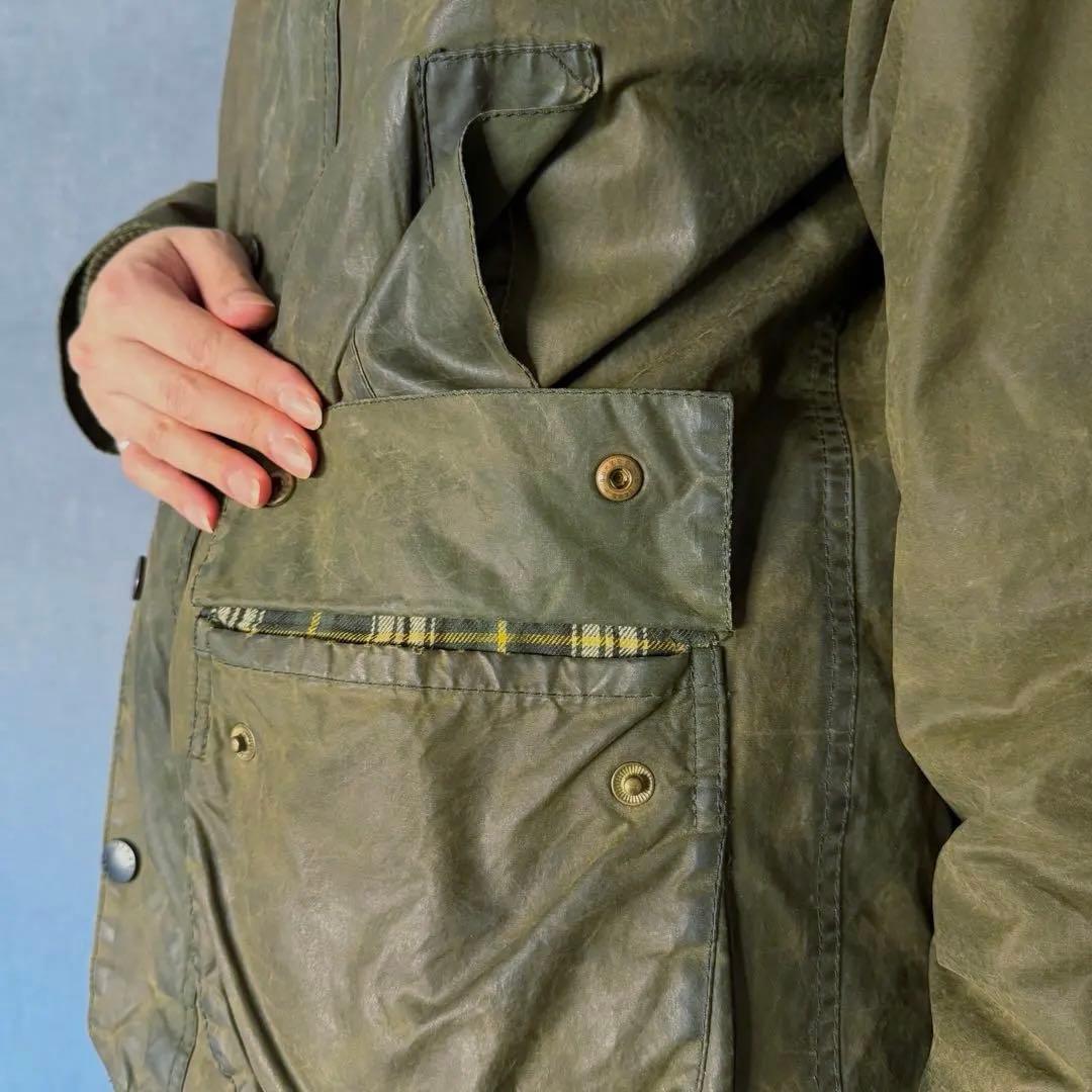 C38 BARBOUR BEDALE ビデイル Olive Y2K