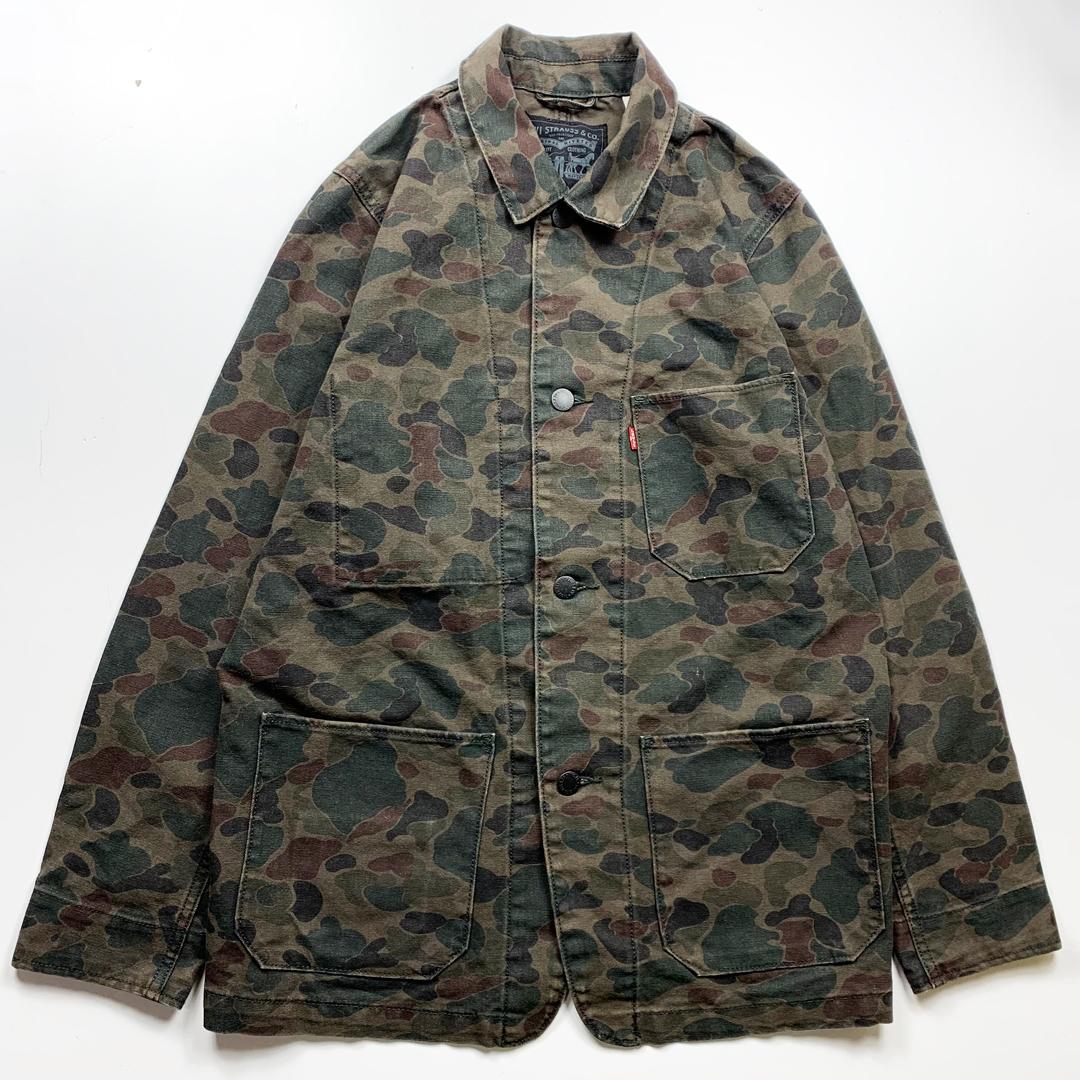 【レア】リーバイス　迷彩カバーオールジャケット　M ◆古着ミリタリーヴィンテージ