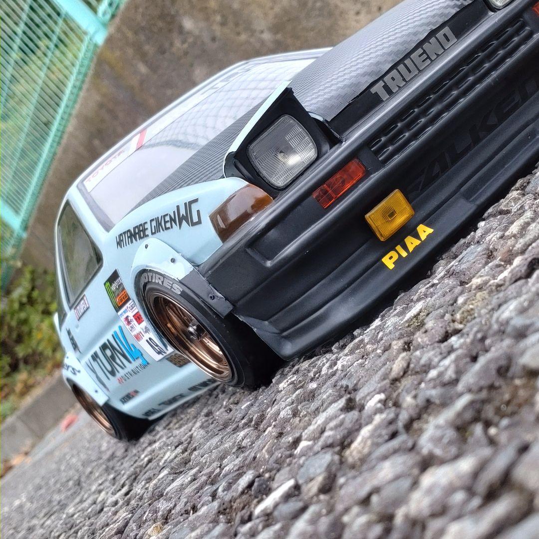 AE86 TRUENO 3DR ラジドリ ボディ D-CRAFTリトラ LED付