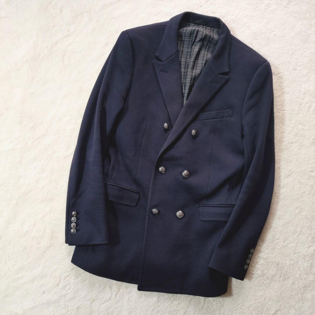 BURBERRY BLACK LABEL 銀ボタン ダブル テーラードジャケット