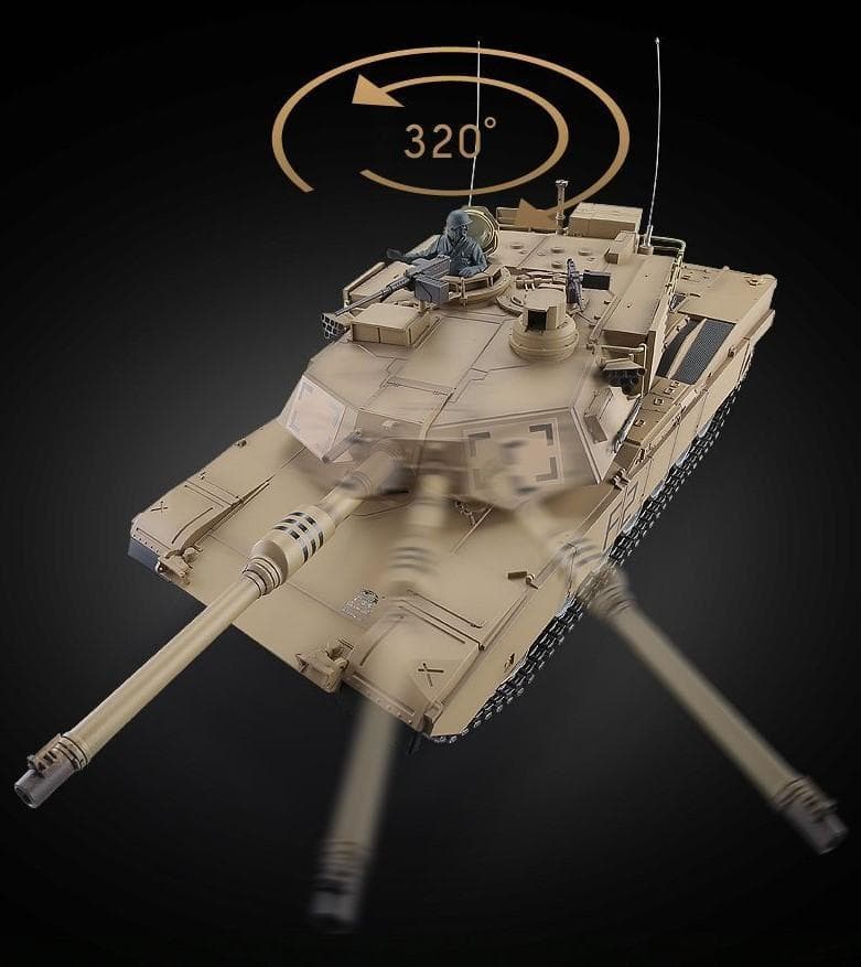 1/16サイズ戦車ラジコン　USエイブラムス　ヘンロン3918-1基板7.0