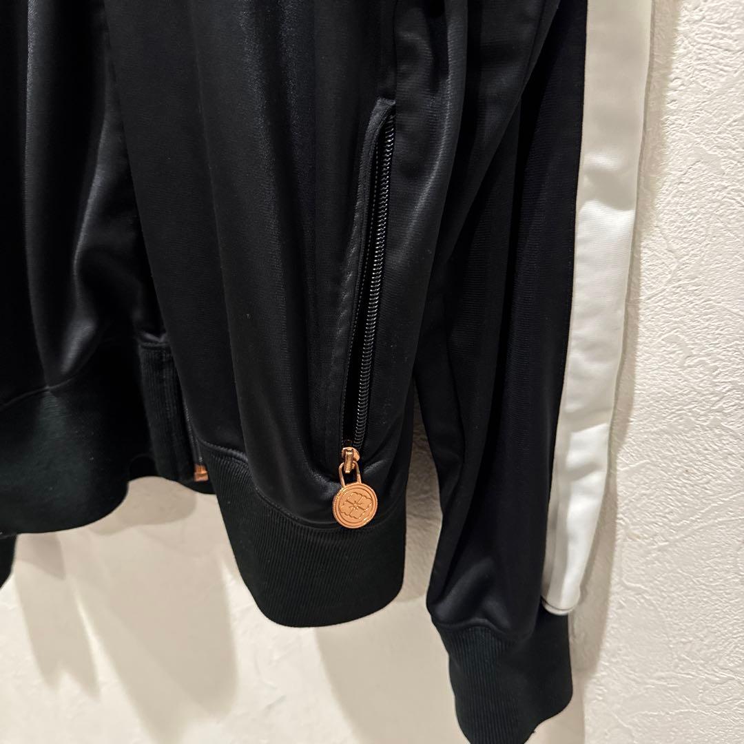 EVISU ジップアップジャケット ジャージ 黒/白 40 エビス　エヴィス