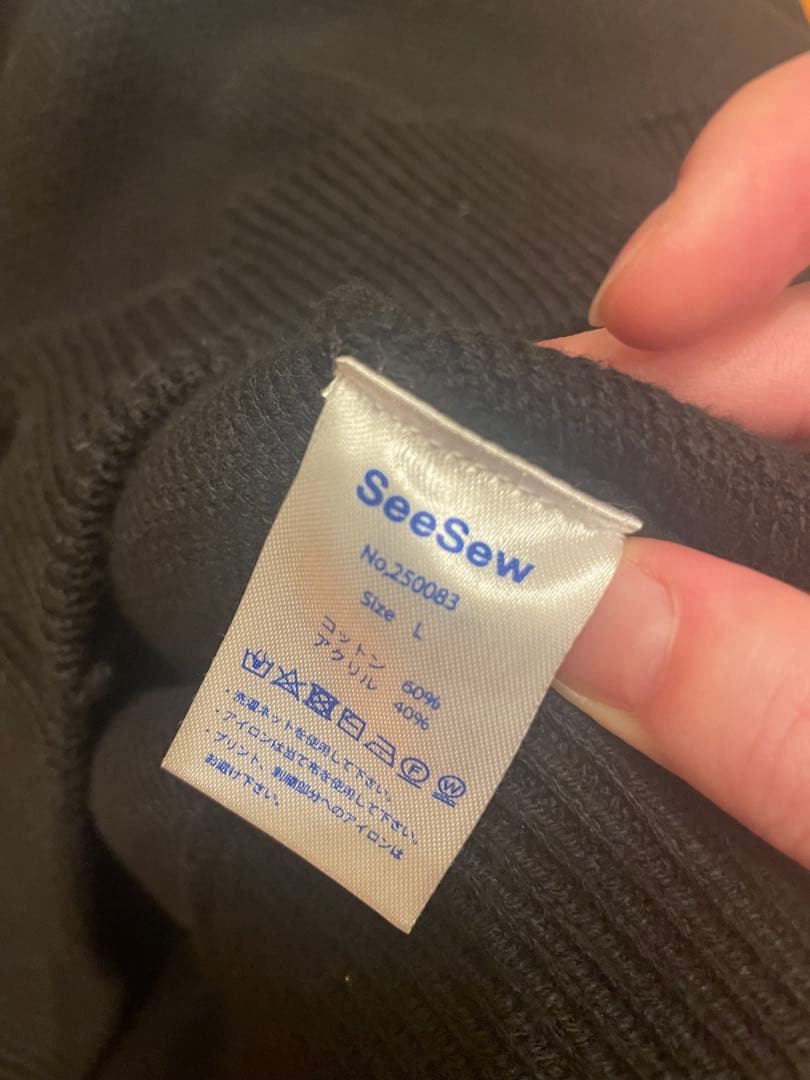 seesaw SKA CARDIGAN/スカカーディガン ブラック