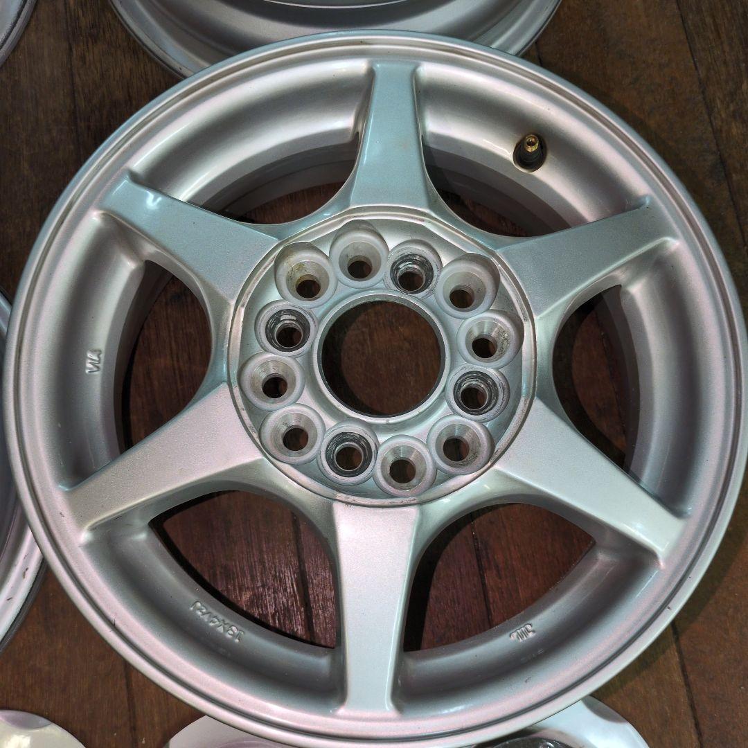 美品　送込　アルミホイール　13×4.5　PCD100/110/114.3　4穴