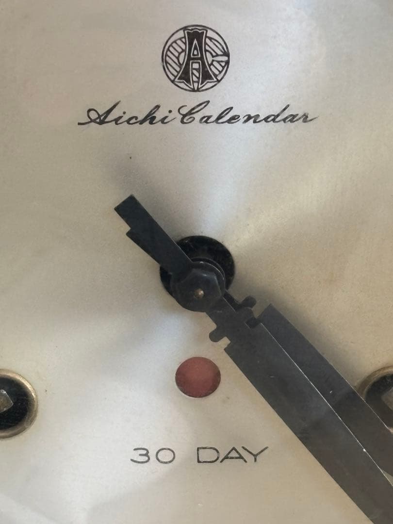 昭和レトロ 愛知時計 Aichi 30DAY 振り子時計 カレンダー付