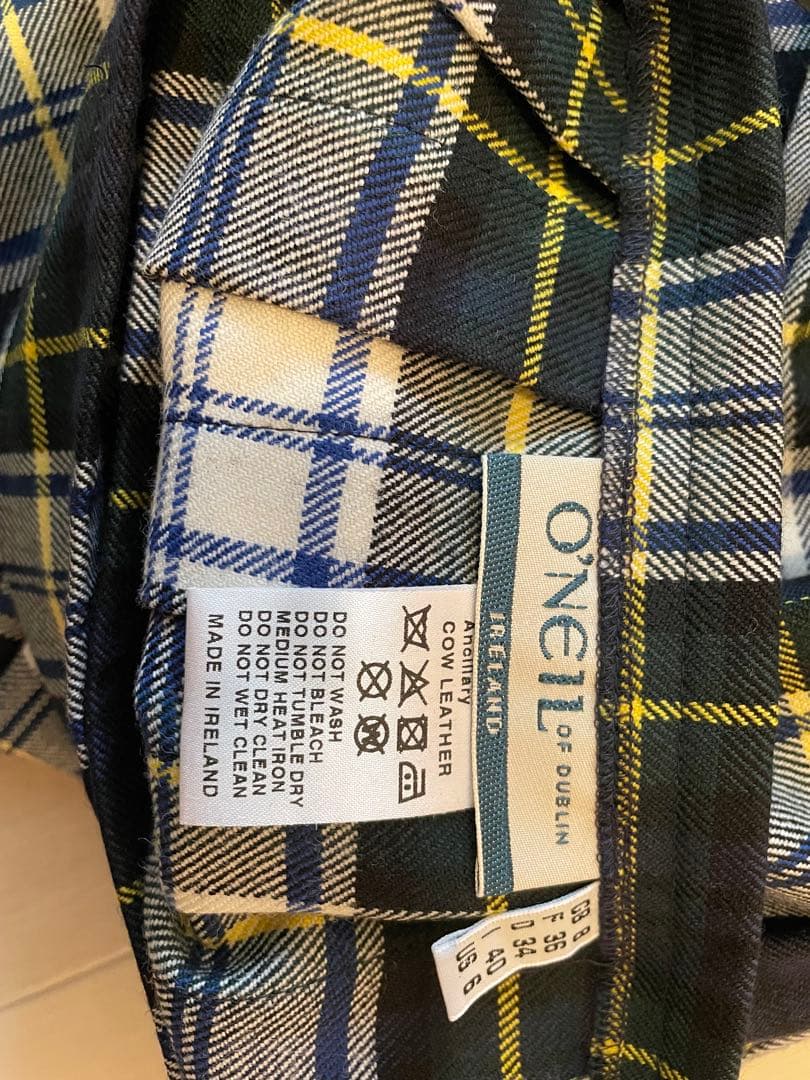 O'Neill チェック柄ラップスカート XS