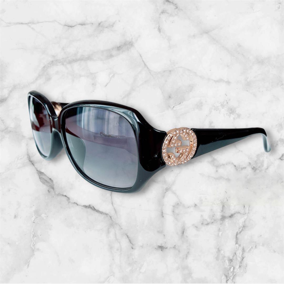 グッチ GUCCI サングラス GGロゴ インターロッキング ブラック 送料無料