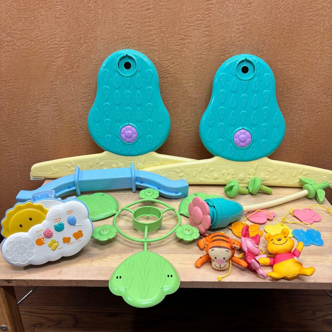 ☆美品☆【タカラトミー】くまのプーさん えらべる回転6WAYジムにへんしんメリー