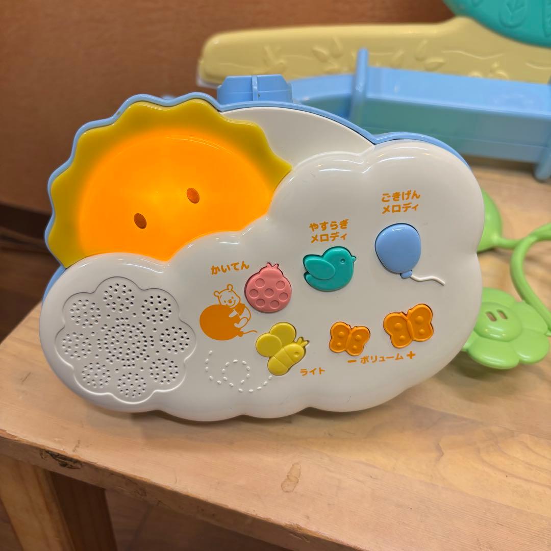 ☆美品☆【タカラトミー】くまのプーさん えらべる回転6WAYジムにへんしんメリー