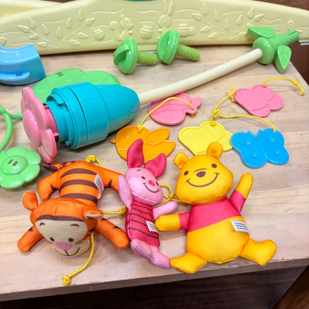 ☆美品☆【タカラトミー】くまのプーさん えらべる回転6WAYジムにへんしんメリー