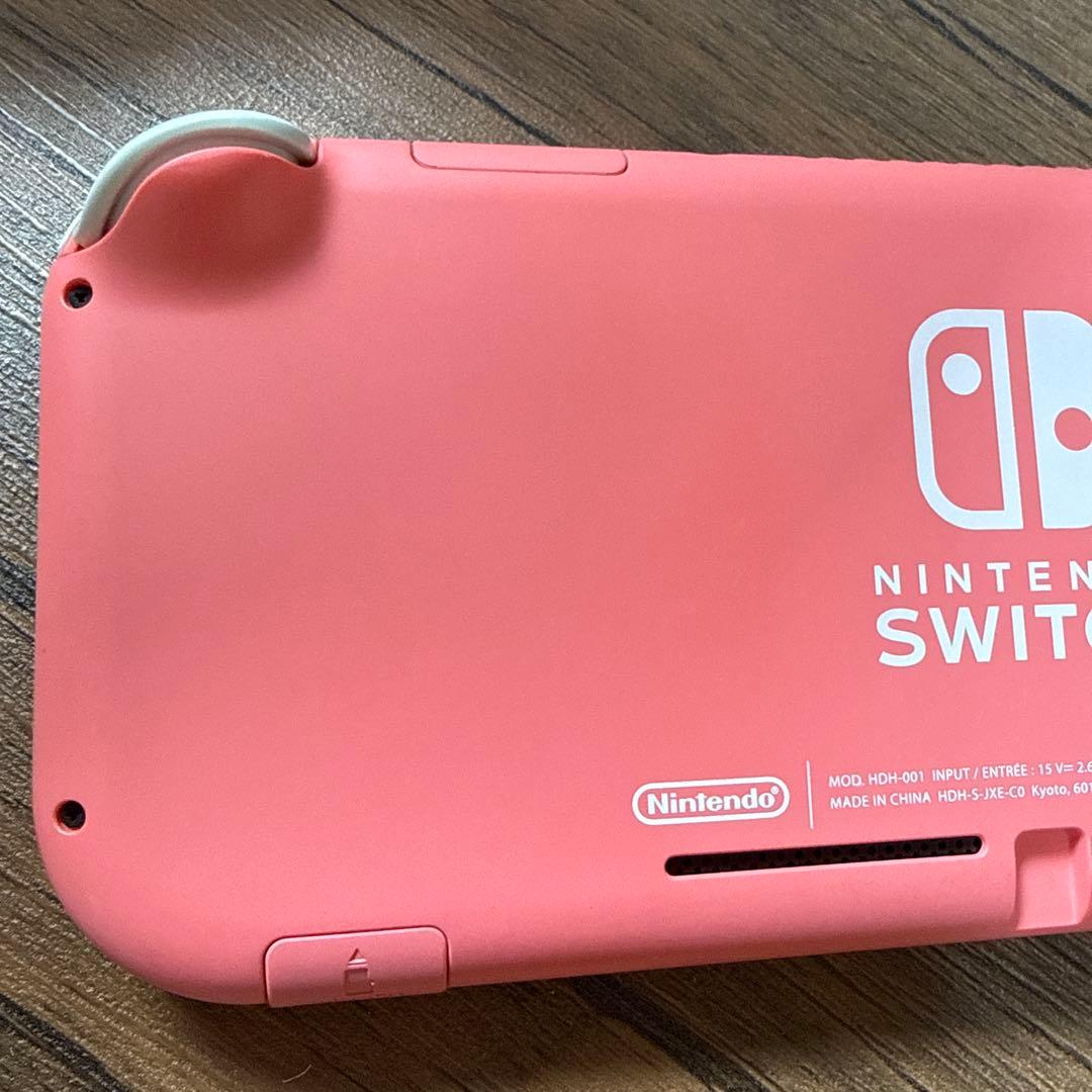箱とアダプタ無しNintendo Switch Lite コーラルピンク