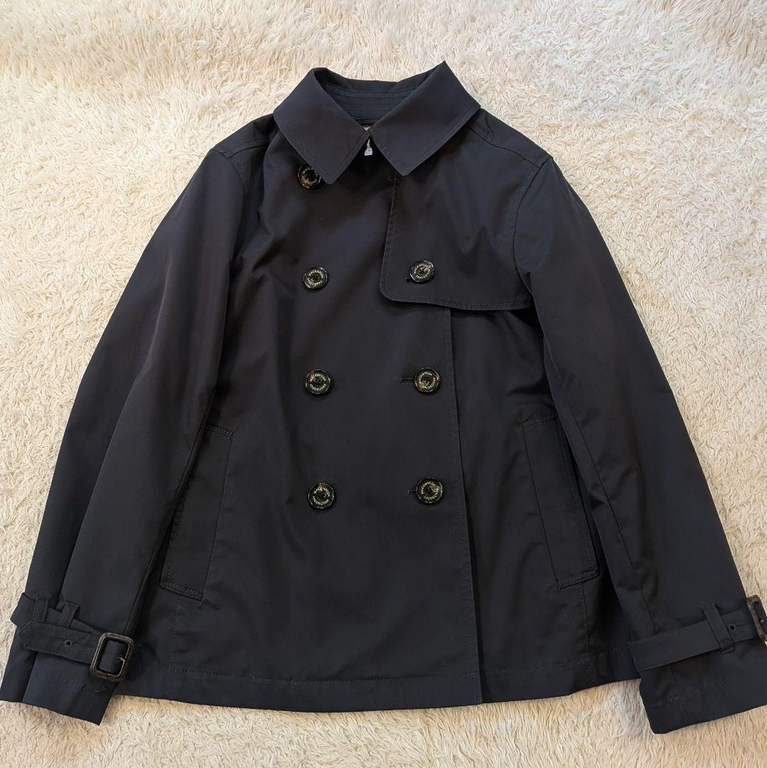 美品❀マッキントッシュ ダブルブレスト トレンチコート　レザーバックル　撥水