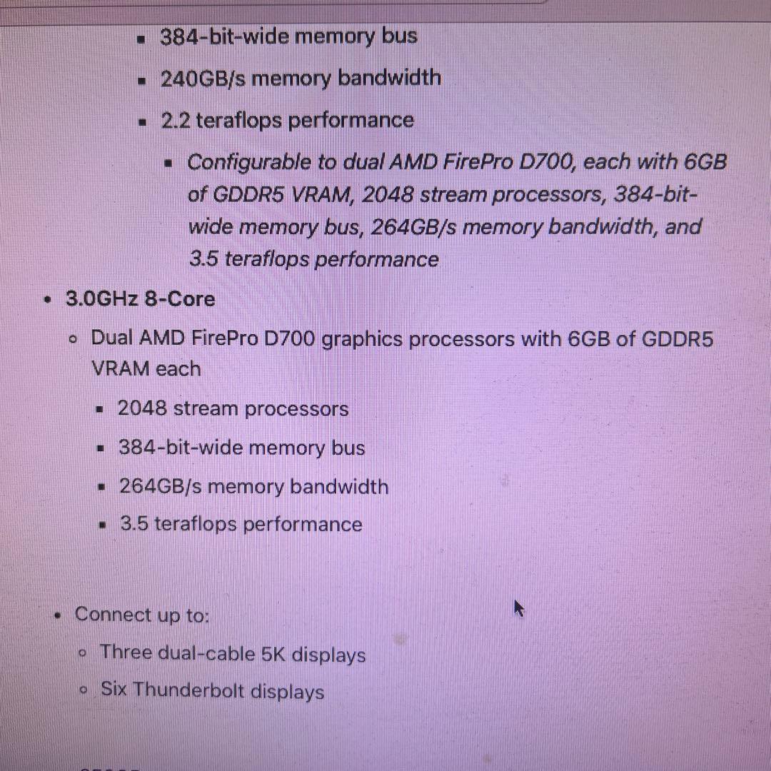 『爆速』Mac Pro 3.5GHz 6コアメモリ32GB SSD 512GB