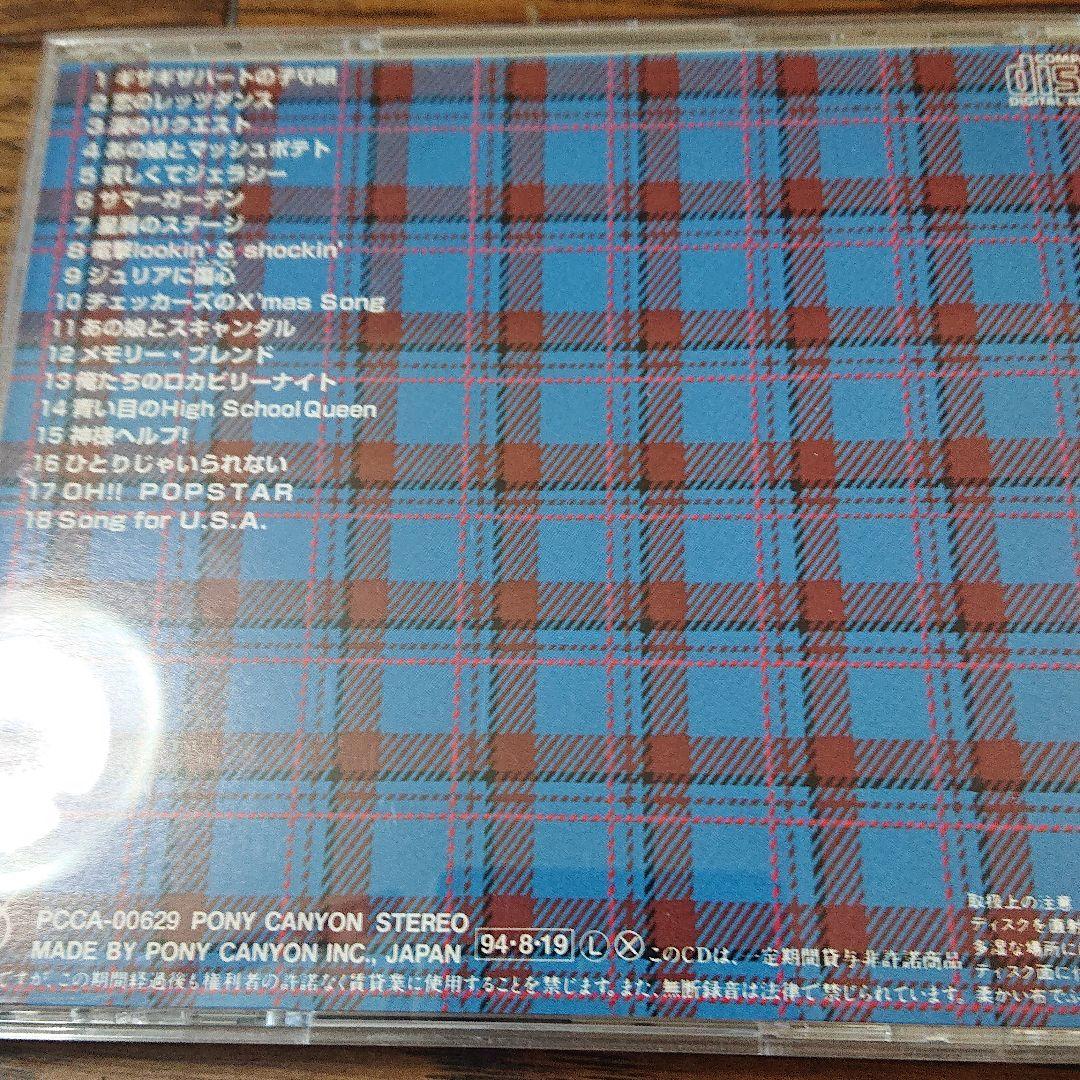 チェッカーズ CD ベスト 藤井フミヤ ケース傷、変色あり