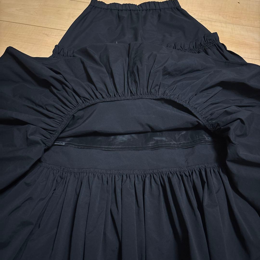 UNITED ARROWS P ティアード スカート ブラック 36 S