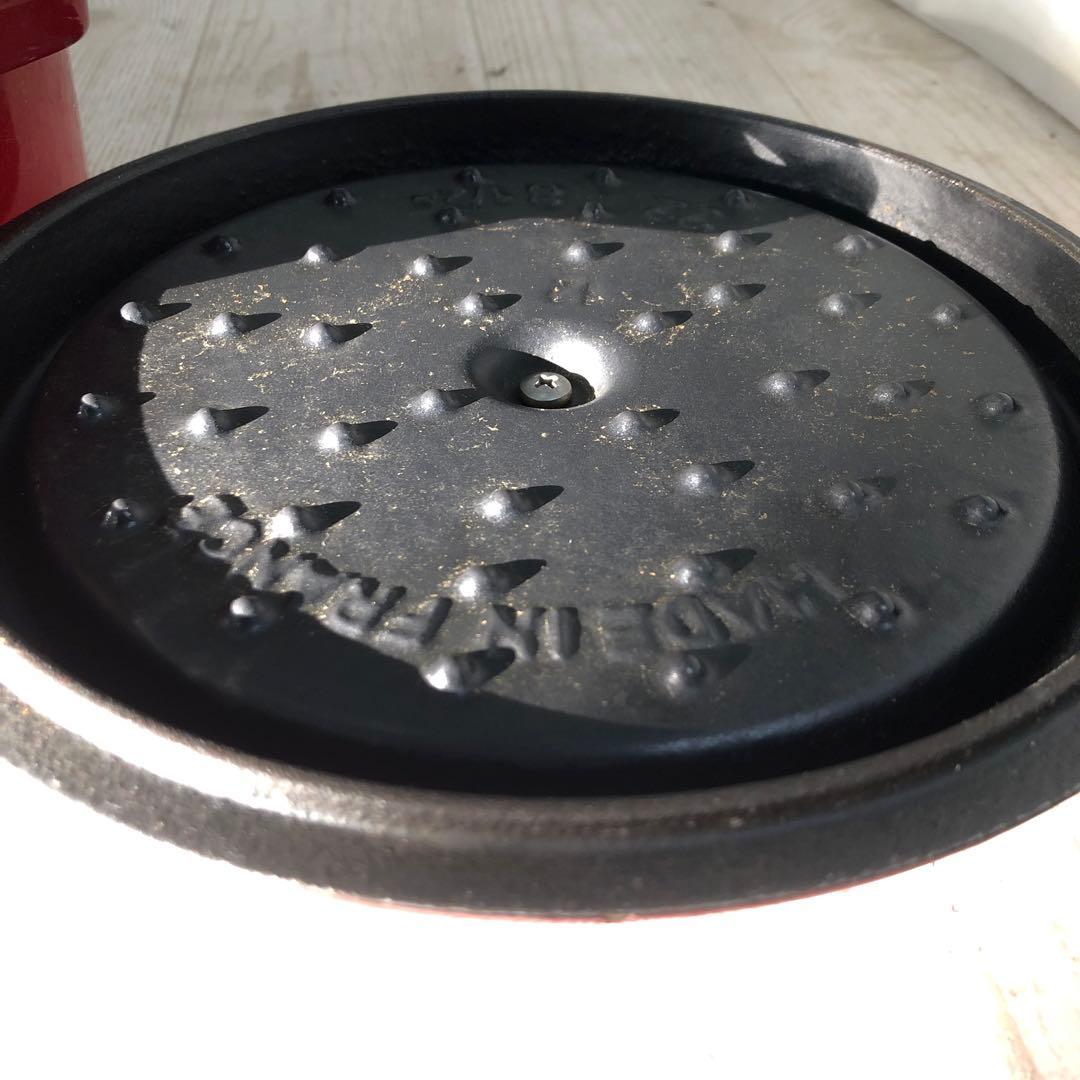 STAUB LA COCOTTE 赤 鍋 22cm 中古