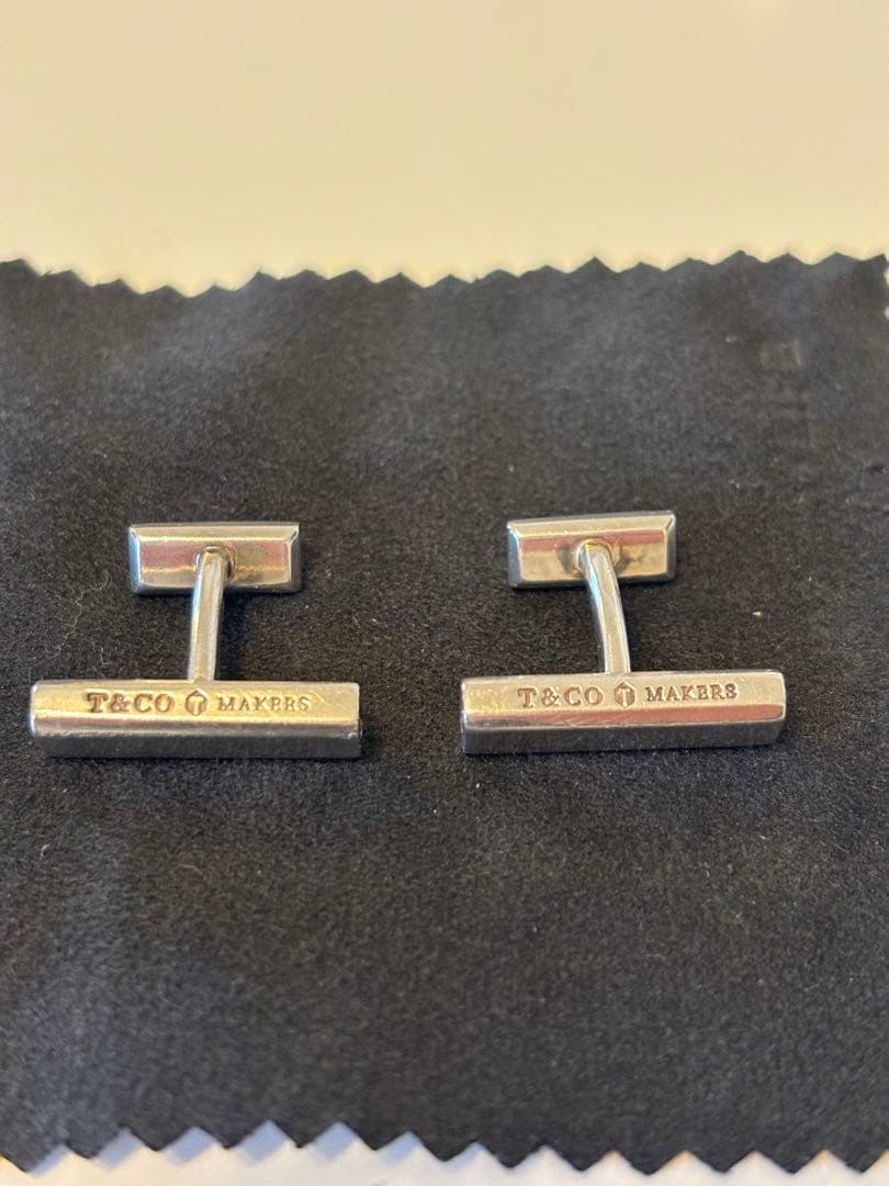 T&CO シルバー カフリンクス