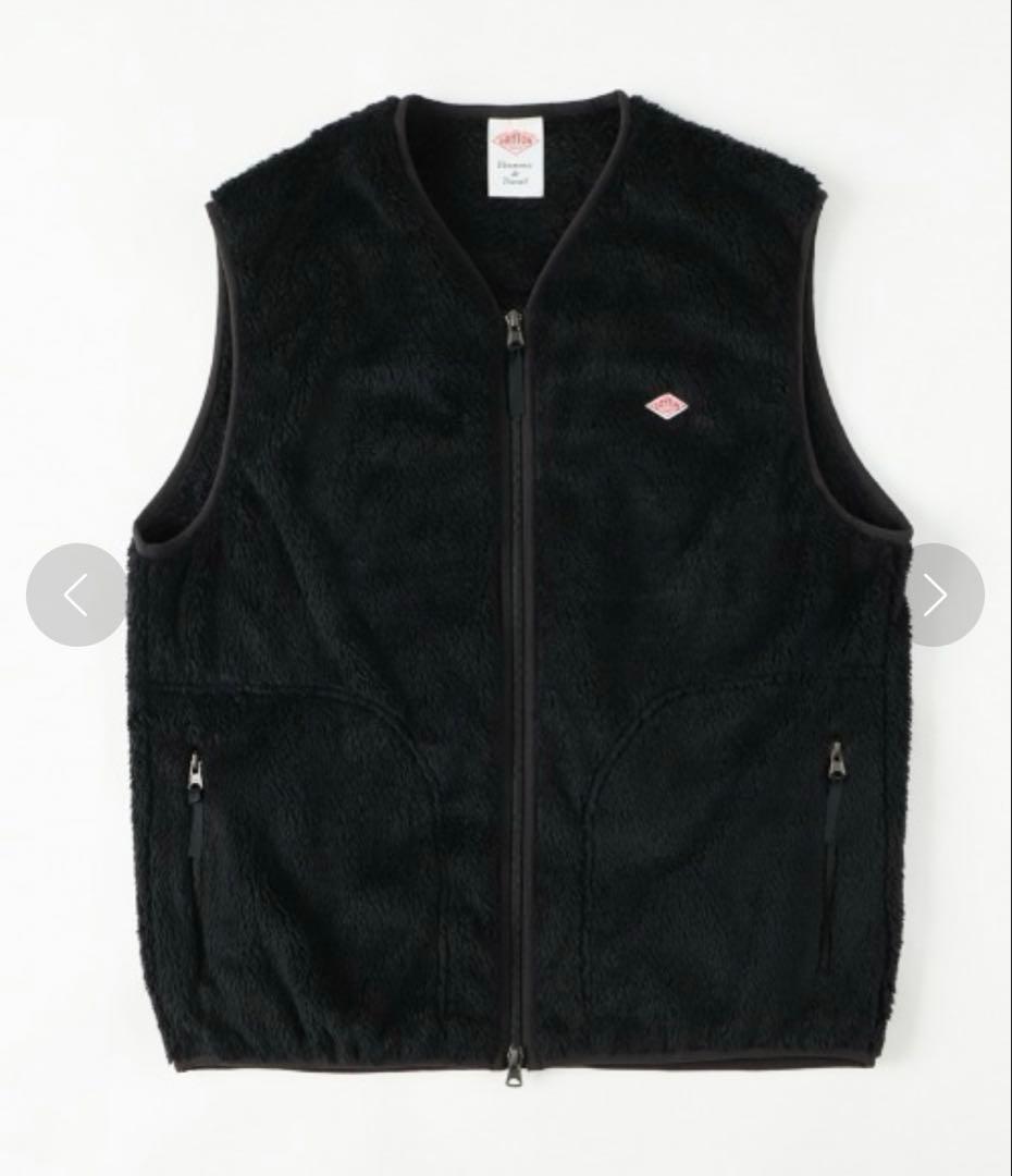 DANTON ダントン　Vネック　ハイパイルフリースベスト