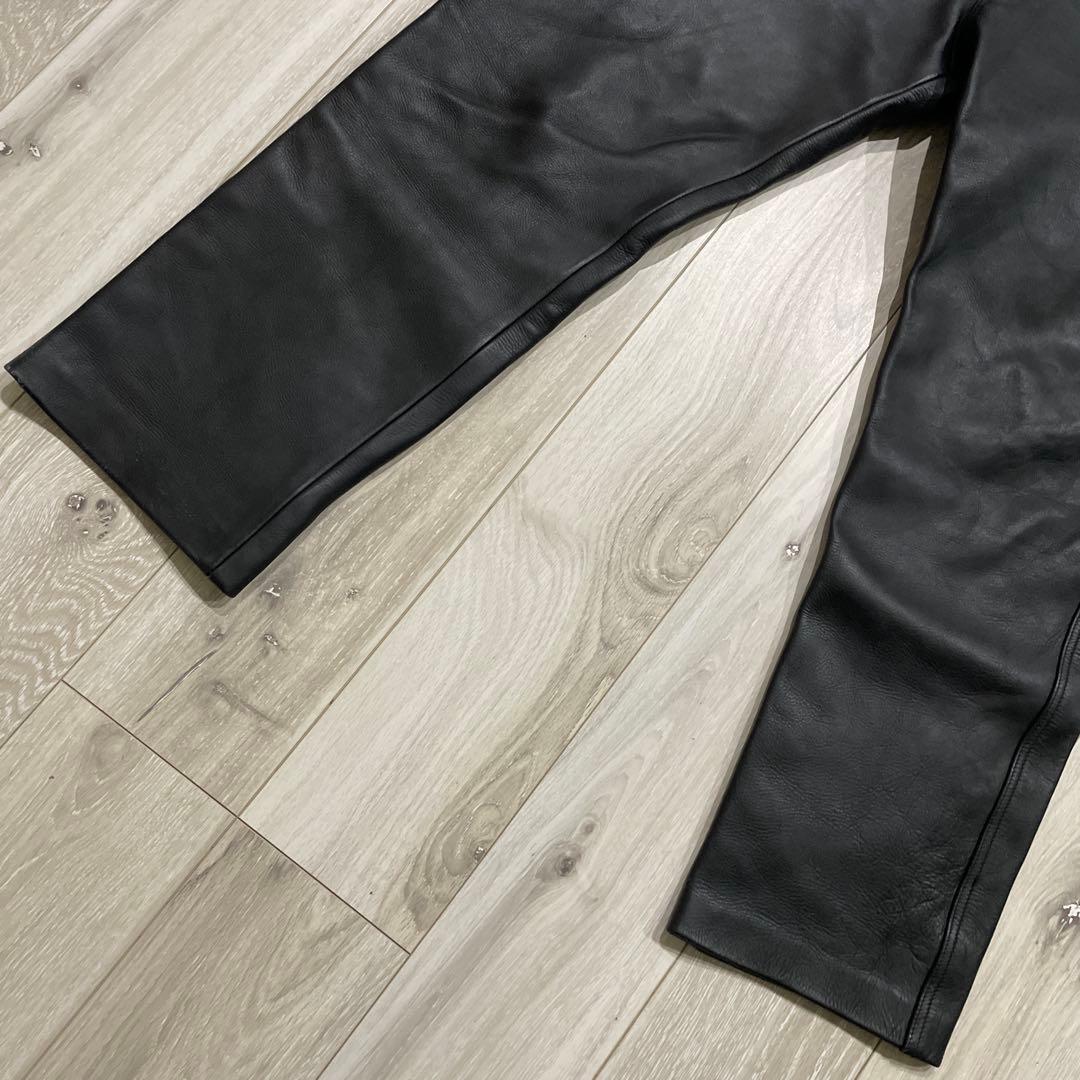 FIRST Genuine Leather 本革 レザーパンツ W34