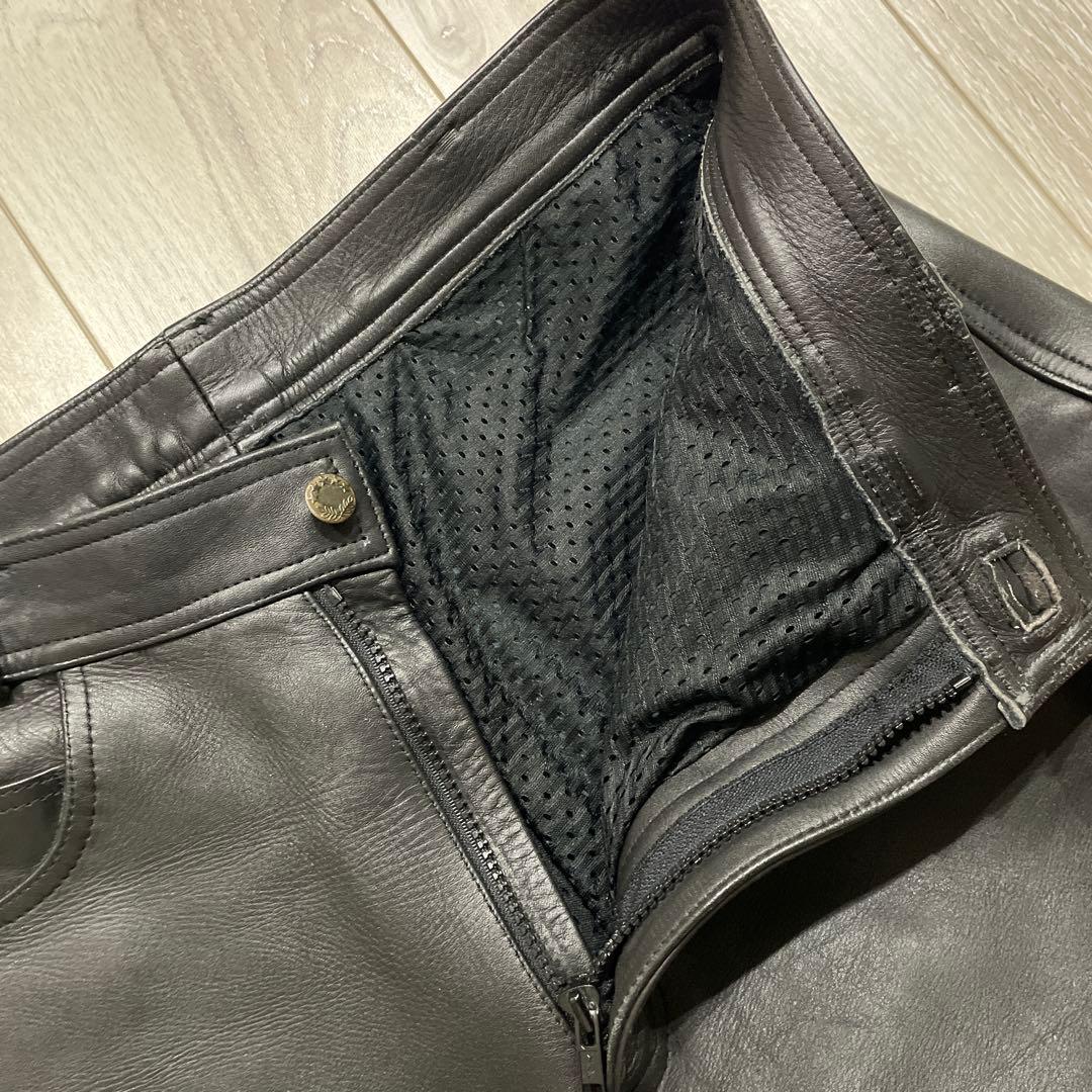 FIRST Genuine Leather 本革 レザーパンツ W34